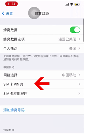 左贡苹果14维修网分享如何给iPhone14的SIM卡设置密码 