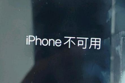 左贡苹果服务网点分享锁屏界面显示“iPhone 不可用”如何解决 